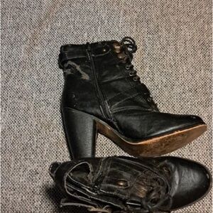 Elegant Black Heeled Boots for Women